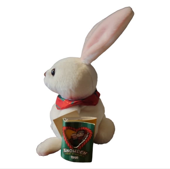 Vtg 98 Commonwealth Snowden Friends White Stuffed Bunny Rabbit Animal Plush Toy - Picture 2 of 11